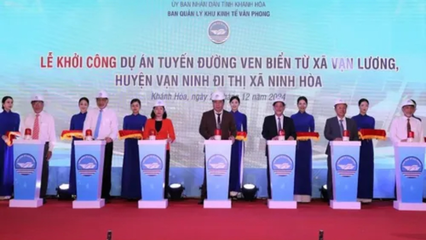 Khởi công đường ven biển 2000 tỷ đồng, tạo động lực cho Khu kinh tế Vân Phong